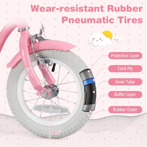 Image of BABY JOY Kids Bike, 12 14 16 18 20 Inch Boys Girls Bike w /Removable Basket