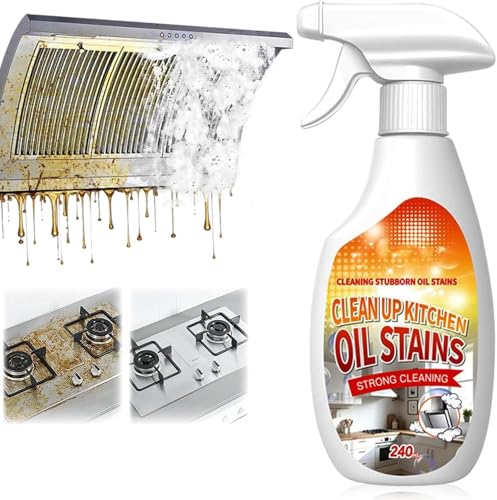 New Upgrade Kitchen Cleaner Clean Up Kitchen Oil Stains Spray Multi-purpose Oils Stain Cleaner Clean Up Kitchens Oil Stains(240ml/8.45oz)