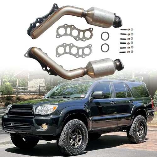LOMEEN 673-796,673-797 Catalytic Converter Bolts Gasket Compatible with Toyota 4Runner 4.0L 2003-2009，Tacoma 4.0L 2005-2011，Tundra 4.0L 2005-2006，FJ Cruiser 4.0L 2007-2009，674-796 -  673-796 673-797