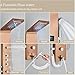 Black LED Shower Panel Six Functions Waterfall Shower Panel Bathroom Faucet Bathroom SPA Massage Jet Tub Mixer Massage Sprayer(8006 Brushed Niclel)