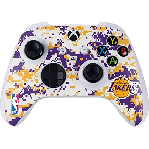 Skinit Decal Gaming Skin Compatible with Xbox Series S Controller - Officially Licensed NBA Los Angeles Lakers Digi Camo Design
