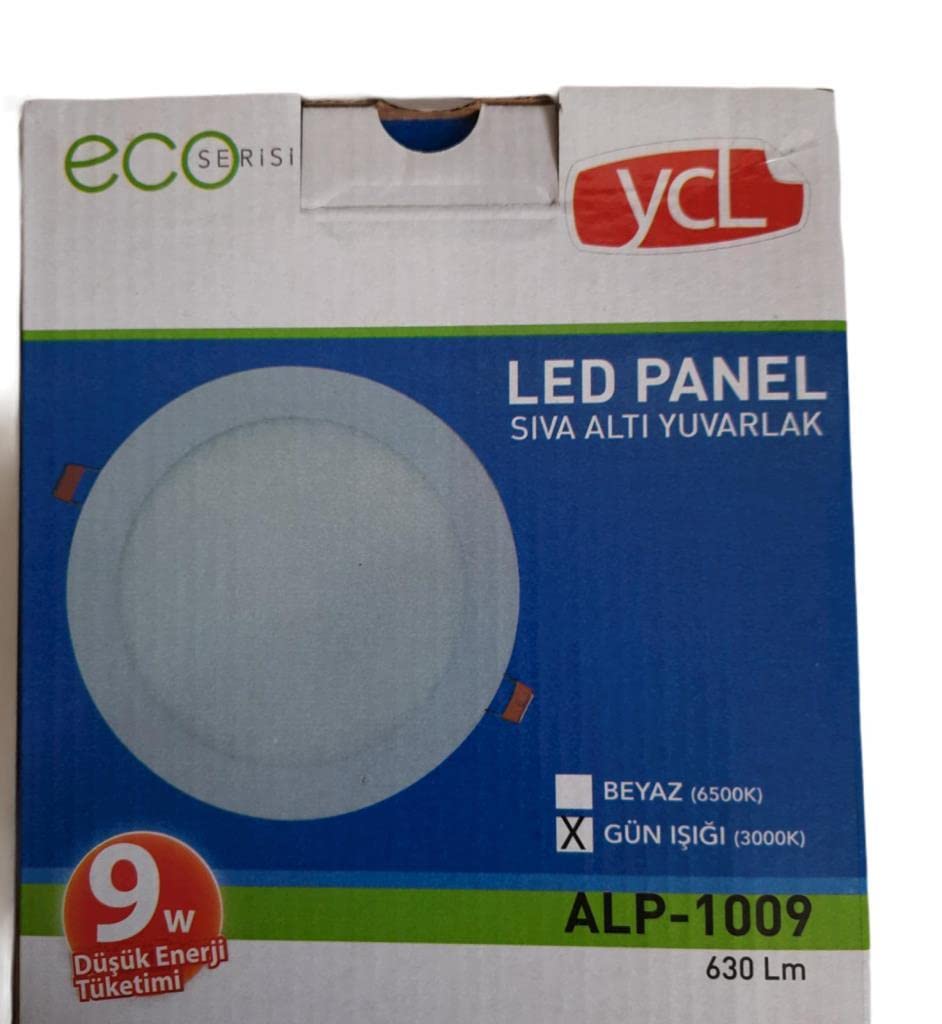 KATAR Yücel 9W Led Panel Eko Yuvarlak Günışığı 3000k