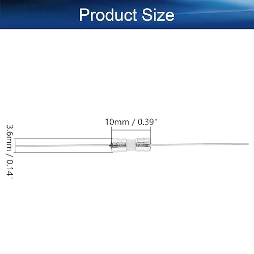 Miniatura 10 de Heyiarbeit Fusible de plomo axial de cerámica de 3.6x10mm0.14"x0.39" Fusibles de soplado rápido para reemplazar o reparar muchos dispositivos
