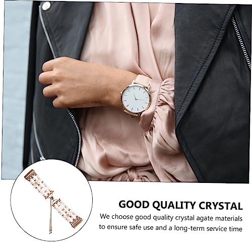 Correa ajustable de ágata para reloj inteligente pulsera recambio de cristal 6