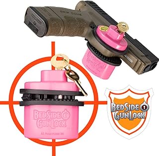 BedSide GunLock Gun Safe Storage Trigger Lock for Guns Pistol Rifles Handguns