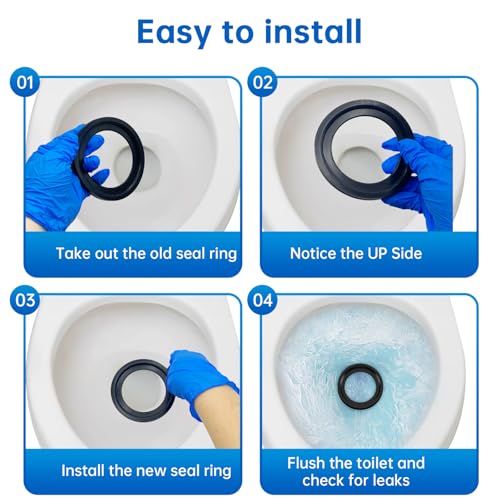 Image of RV Toilet Seal 2-Pack, Flush Ball Seal Gasket Replacement for Dometic 300 /310 /320,Replace Part 385311658, Solve the Leakage Problem