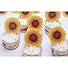 GEORLD Edible Sunflower Cake Topper Cupcake Decoration by Wafer Paper,36 Counts