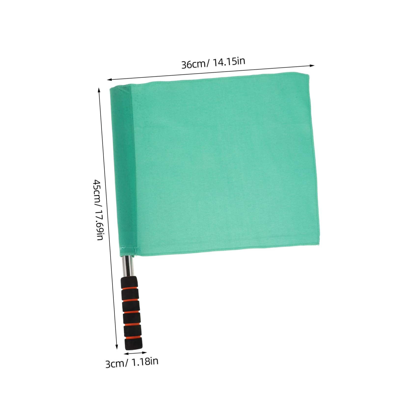 UPKOCH 4Pcs Hand Signal Referee Flags with Stainless Steel Poles Flags for Sports Events Durable and High Visibility for Outdoor Games