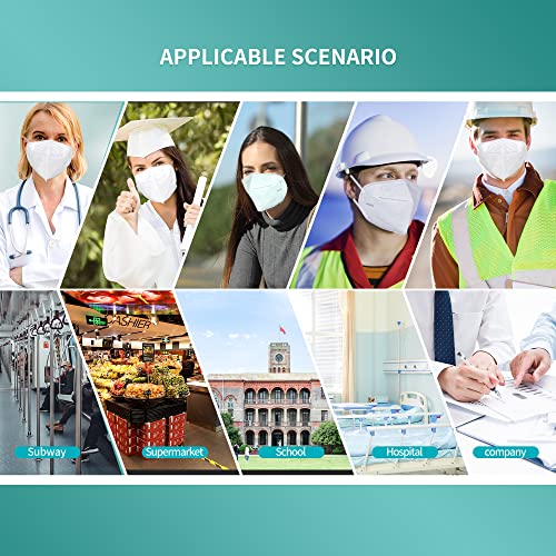 Daddy's Choice Kn95 Face Mask, Disposable Use 48 Box 20Pcs/Box, 5-Layer Protective Face Mask, White #TOP5