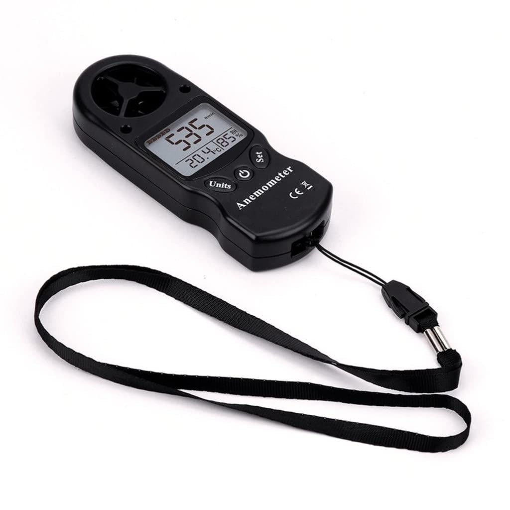 Handheld LCD Display Digital Anemometer Wind Speed Meter Hygrometer Thermometer Air Flow Tester