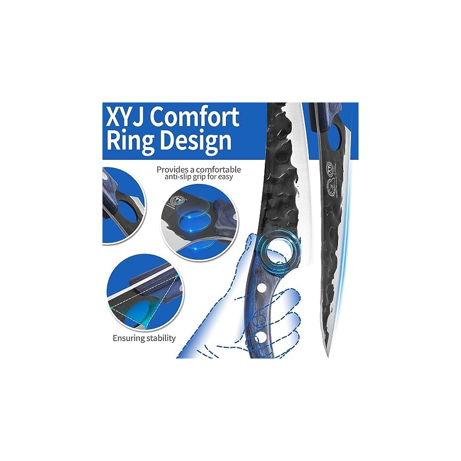 XYJ-Professional-Chef-Knife-Set-with-Bag-Japanese-Kitchen-Knives-Serbian-Meat-Cleaver-for-Camping-Outdoor XYJ Professional Chef Knife Set with Bag Japanese Kitchen Knives Serbian Meat Cleaver for Camping Outdoor