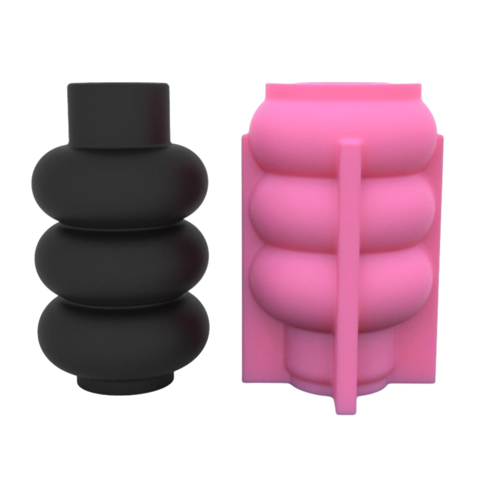 Jarrón de resina de silicona, molde de fundición de resina para soporte de brochas de maquillaje, arreglo floral, jarrón de adorno