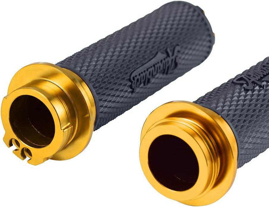 Advanblack AXION Performance Grips, Cable Throttle Hand Grips Compatible with Harley Touring Road Glide Street Glide, Softail