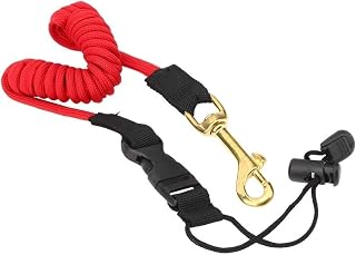 Paddle Tow Leash,Safety Elastic Line String,Paddle Leash Rope Anti-lost Rowing Boat Elastic Coiled Lanyard Cord Tie Rope for Boating Rod Fishing Rod
