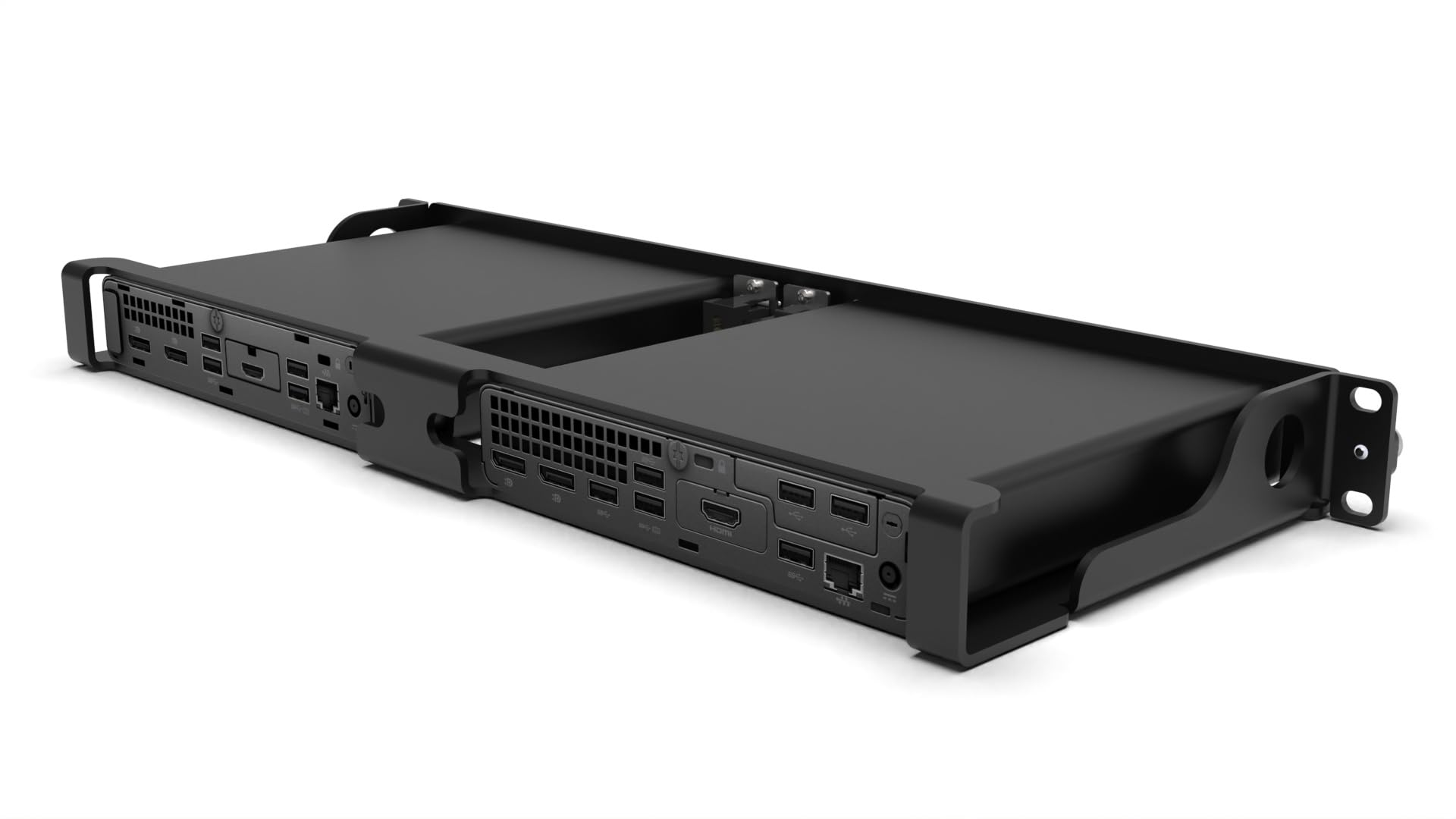 Support rack 1U 19" pour 2 HP mini