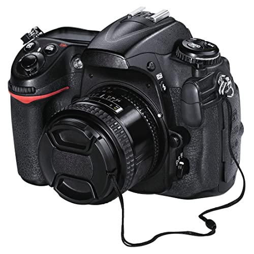 Hama Objektivdeckel 40,5mm „Smart Snap“ (f&uuml;r Kameras mit 40,5 mm Objektiv mit Halter/Kordel/Band, Objektivschutz, Objektiv Abdeckung, als Ersatz, einfach zu befestigen, zum Klemmen, universal) schwarz