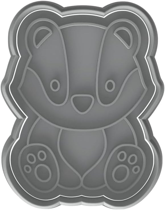 Cute Badger Cookie Cutter - 4x3" Fun Fun baking Party Tool image 3