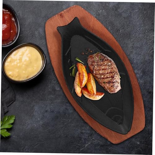 Poêle à poisson antiadhésive pour cuisson uniforme au fer