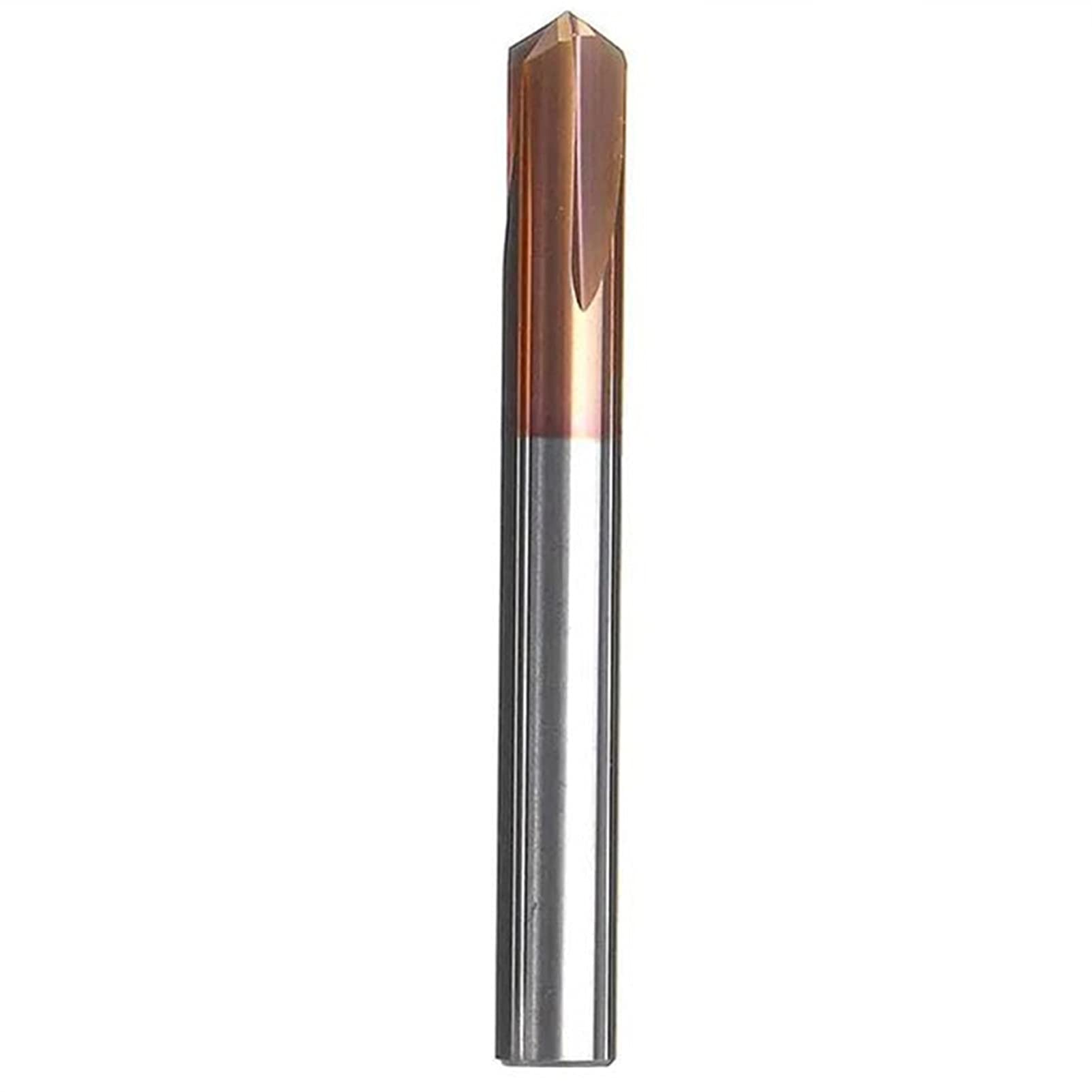 DINGGUANGHE-CUP 3 Flutes Chamfering End Mill Centering Drill Bit HRC55 60/90/120 Degree Tungsten Steel Milling Cutter 2/3/4/5/6/7/8mm Steel (Cutting Edge Diameter : 5mm, Dimensions : 60 Degree)