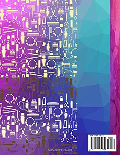 Hair Salon Appointment Book: 4 Columns | Daily Planner | 15 Minute Increments | 52 Weeks | Salon Cli