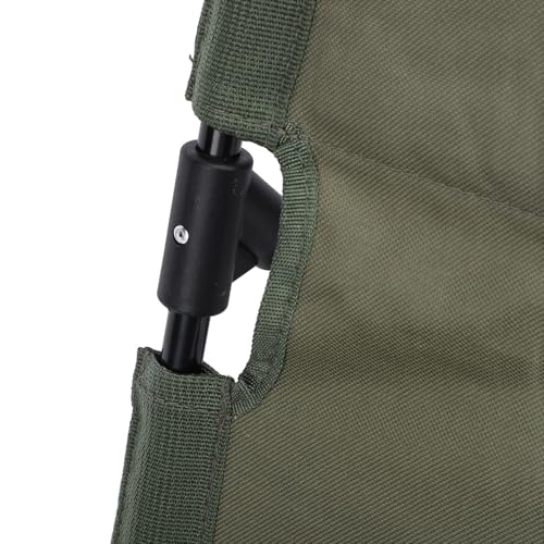 Leichter, Tragbarer, Zusammenklappbarer Bodenstuhl, Verstellbare Rückenlehne, Strand-Lounge-Stuhl für Outdoor-Camping-Angeln, Stuhl mit Rückenlehne (OD Grün)