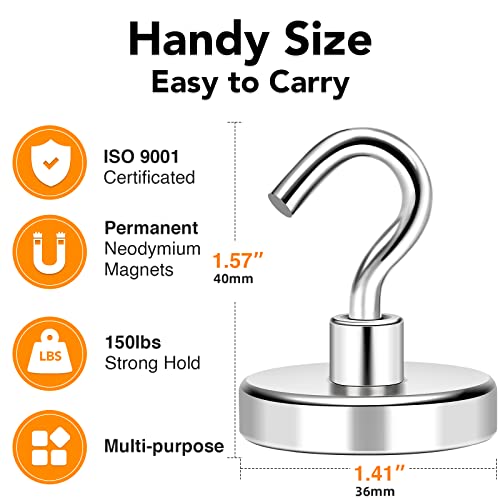 Mikede E36-4P Magnetic Hooks Heavy Duty thumb #3