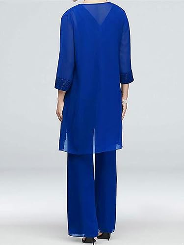 Miniatura 3 de YOOJIA Conjunto de 3 piezas de encaje de gasa para mujer, conjunto de vestido de madre de novia, traje de noche para invitados de boda