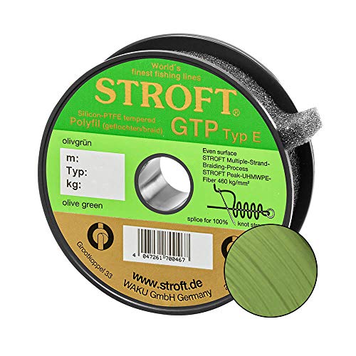 WAKU Stroft Schnur GTP Typ E geflochten olivgrün 150m Typ E5 12,00kg