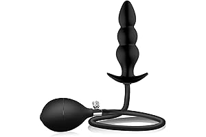 Mainan Seks Penyumbat Pantat Silikon Tiup Dan Membesar Dildo Merangsang Anus Dan...