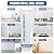 Noxfix Drywall Repair Kit with Scrapper, 12 Aluminum Patches -Repair Kit, Quick & Easy Wall Repair Kit, Effortless Drywall Patch kit Easy to Fill Holes in Home & Walls