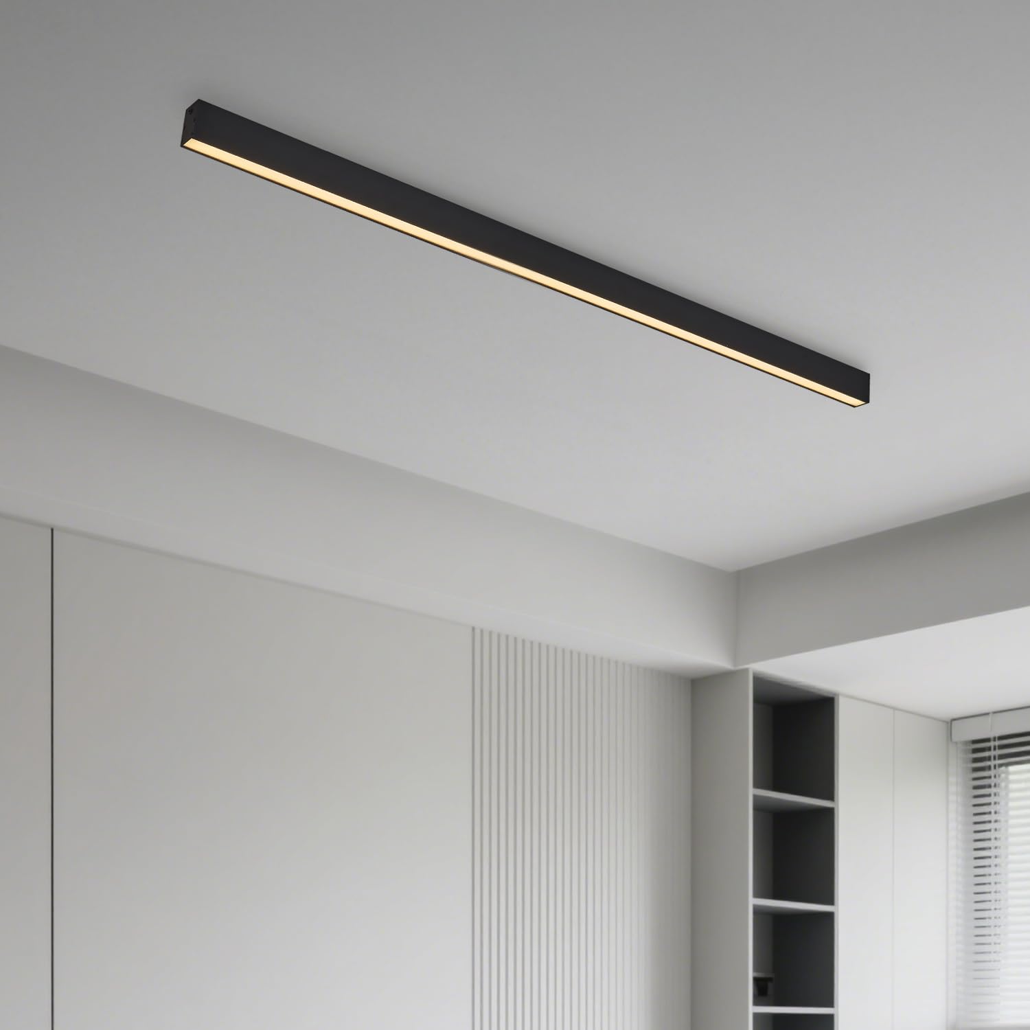 Photo 1 of Black ceiling light LED, used for living room, bedroom, hallway, kitchen,