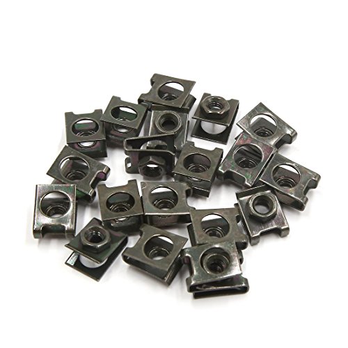sourcing map 20x Befestigungsschrauben U-Type Fastener Clip Nieten 6mm Armeegrün