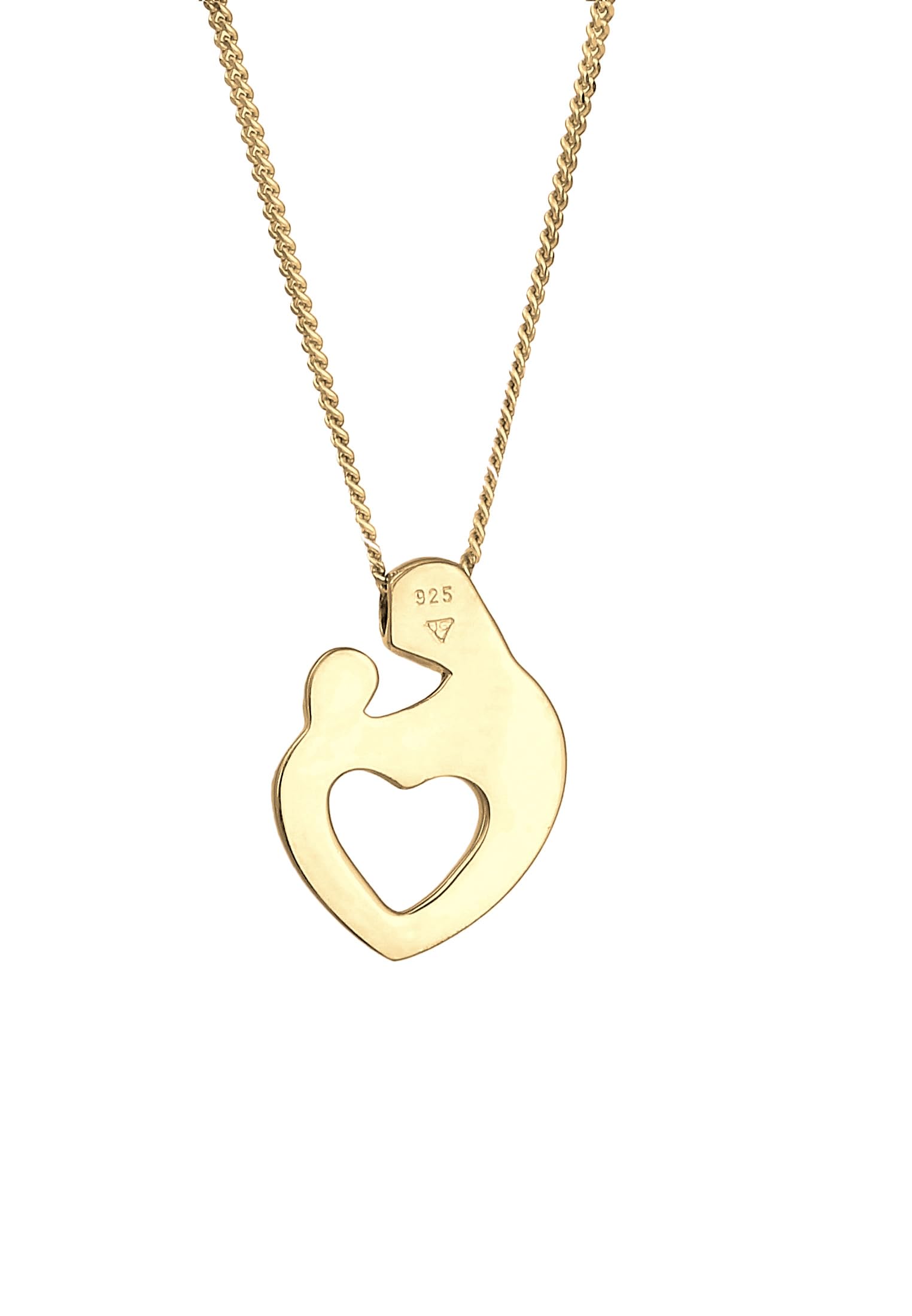 Elli Collares Mujeres Madre Hijo Corazón Relación en Plata de Ley 92