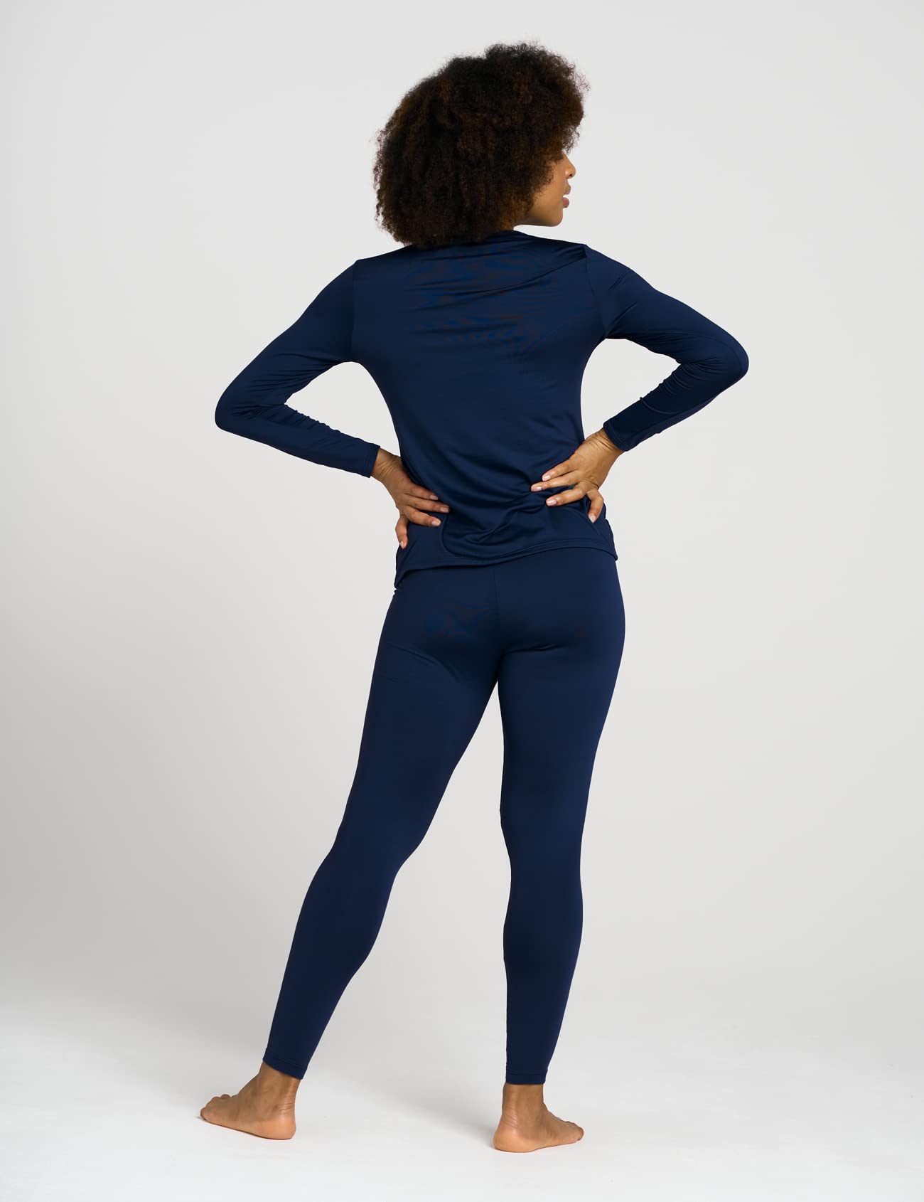 LAPASA Completo Termico Donna Fodera in Micropile Calore Base L17 - Abbigliamento Intimo Invernale Maglietta Pantaloni Calzamaglia Tuta Sci Trekking