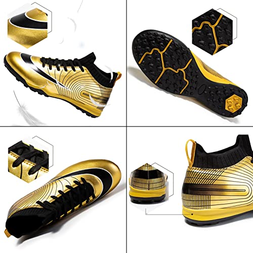 Sapatos de Futebol Masculino,Casual Confortável Topo Alto TF Chuteiras de Futebol Juvenil,Respirável