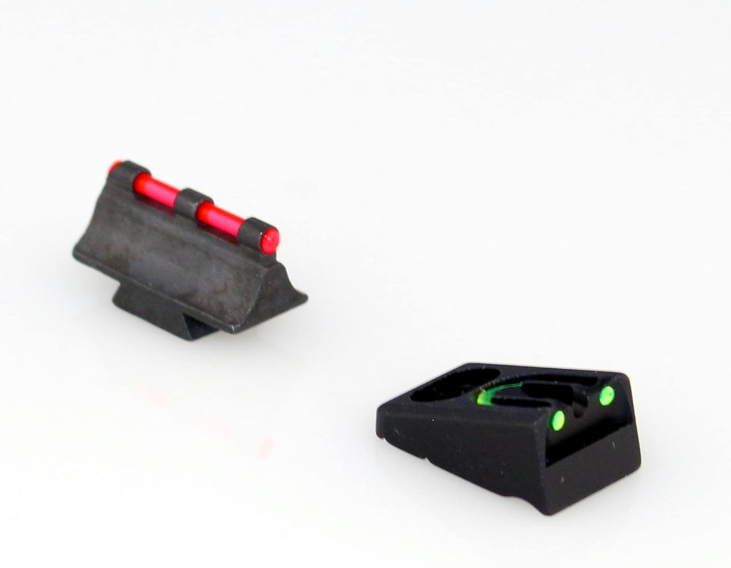 WILLIAMS GUN SIGHT WGOS Fiber Optic Green Rear/Red Front Firesight Set Fits Remington Pre 2003 (56530), Black