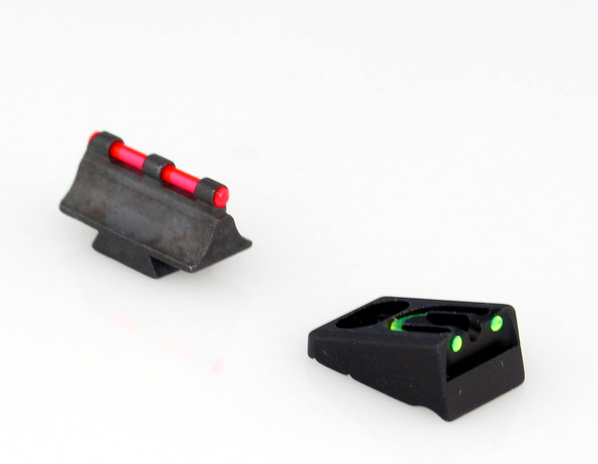 WILLIAMS GUN SIGHT WGOS Fiber Optic Green Rear/Red Front Firesight Set Fits Remington Pre 2003 (56530), Black