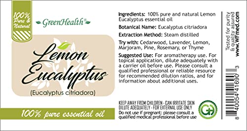 GreenHealth Lemon Eucalyptus - Aceite esencial puro 30 ml miniatura 4