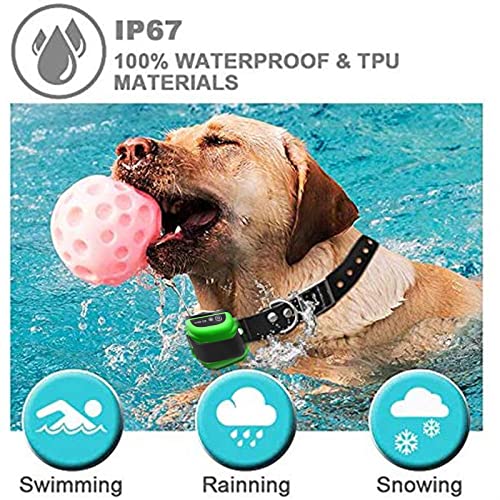 Wireless Dog Fence & Outdoor Training Collar 2-in-1,Boundary Container for Electric Pets,Safe Effective Vibrate/Shock Dog Containment System,Adjustable Range,Waterproof,Rechargeable,Harmless for Dogs,