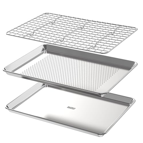 Baker's Secret Pure Aluminum 3-Piece Baking Sheet Set