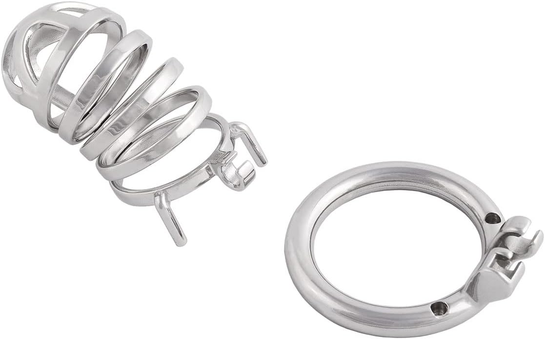Chasity Cage Men Metal Chastity Device Breathable Male Abstinence Chastity Lock Cock Cage for The Best Men Companion J1245 45mm