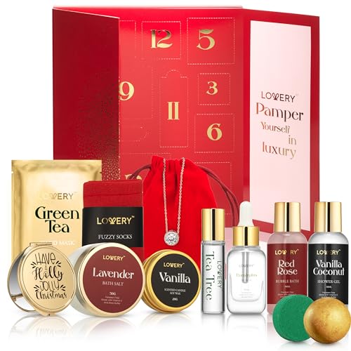 Birthday Gifts for Her, 12 Day Beauty Surprises, Wedding Gifts for Adults, Birthday Gifts for Women & Men, Anniversary Ideas, Beauty & Spa - Bath & Body Care Gift Set