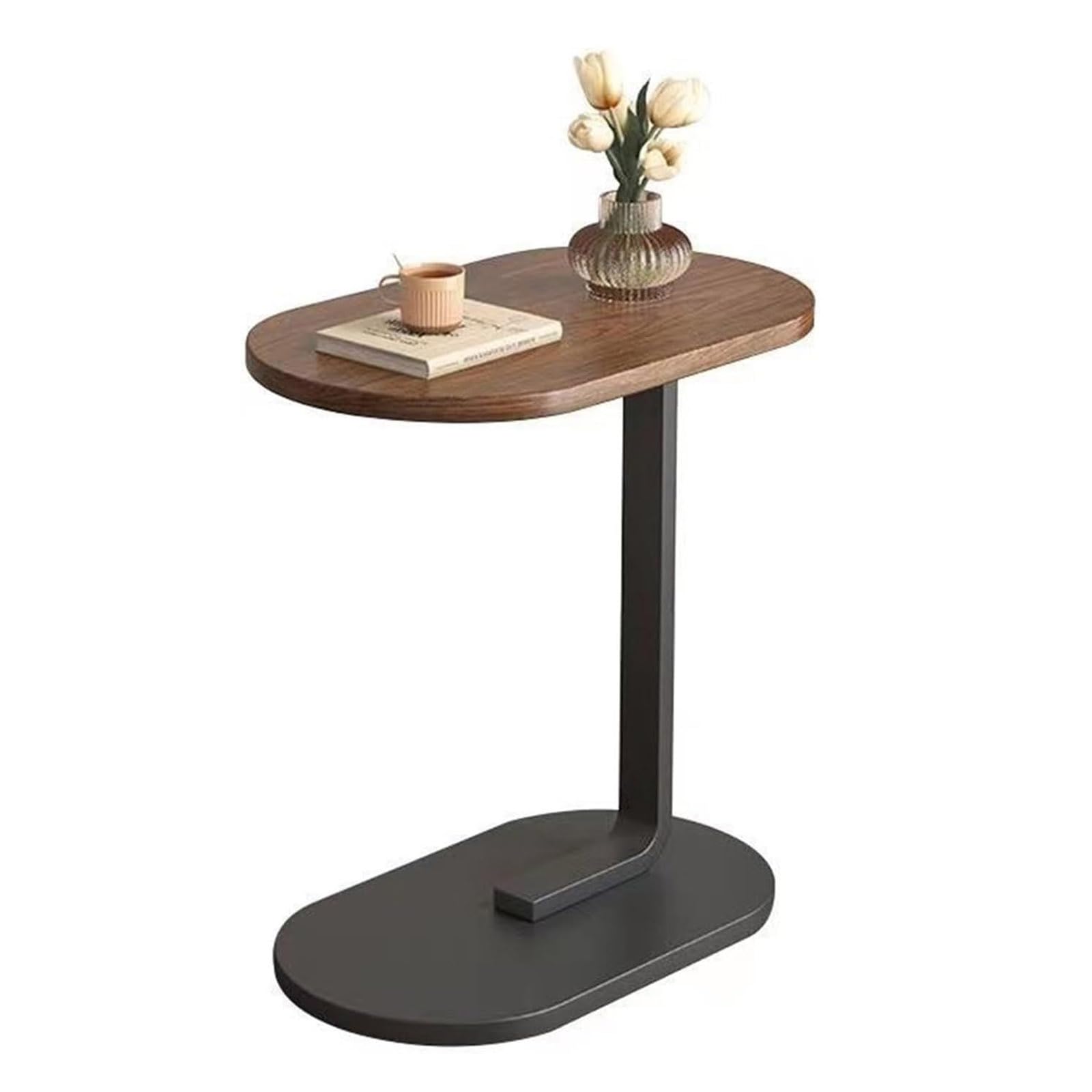 Table basse ovale en C pour salon et chambre, le meuble idéal pour votre ordinateur