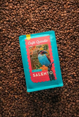 Image of Cafe Quindio Medium Roast 100% Colombian Excelso Whole Bean Arabica Coffee - Salento Municipal Harvest - 8.8 Ounce (Pack of 1)
