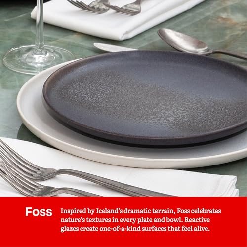 Eater x Zwiesel Fortessa Foss Stoneware, 12 Piece Dinnerware Set (Service for 4), Volcanic Gray by Fortessa - Used condition - Image 5