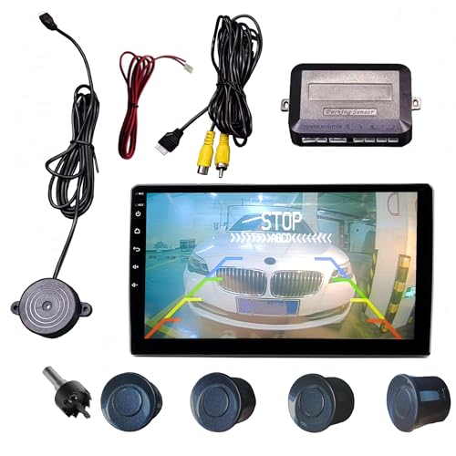 Image of Parking Sensor Kit LCD - Displays Data on Original Screen, Easy Rear Installation, Compatible with CVBS Cameras (Not for AHD), 20 Probe Colors to Match Any Vehicle(Grey)