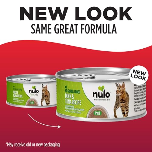 Image of Nulo Canned Wet Cat Food, Pate, Duck & Tuna Recipe, 5.5 oz x 24