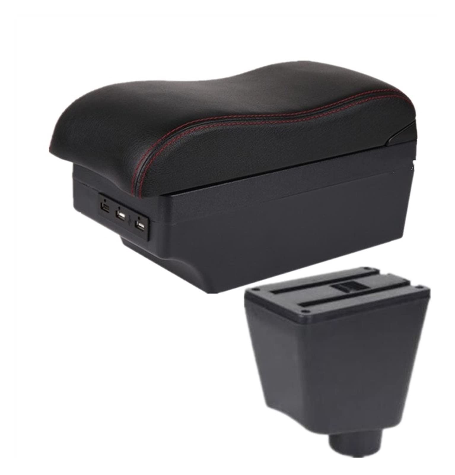 For Renault For Captur For Clio 4 Car Armrest Box Car Accessories Storage Box Holder Ashtray USB 2015-2018(C1 7 USB)