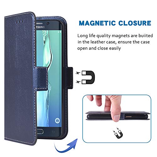 Phone Case Forsamsung Galaxy S6 Edge Folio Flip Wallet Case,Pu Leather Credit Card Holder Slots Heavy Duty Full Body Protection Kickstand Hard Hybrid Protective Phone Cover S6Edge 6S 6 S 6Edge #TOP5