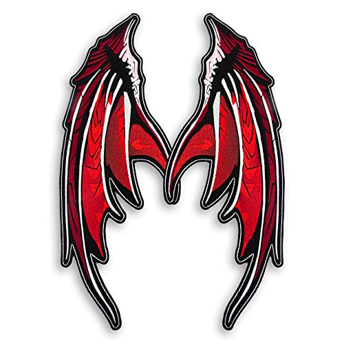 EMBROVERSE Demon Wings Large Back Patch, Embroidered Iron-On Gothic